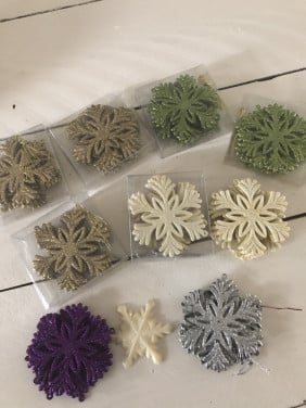 50 sneeuwvlok hangers