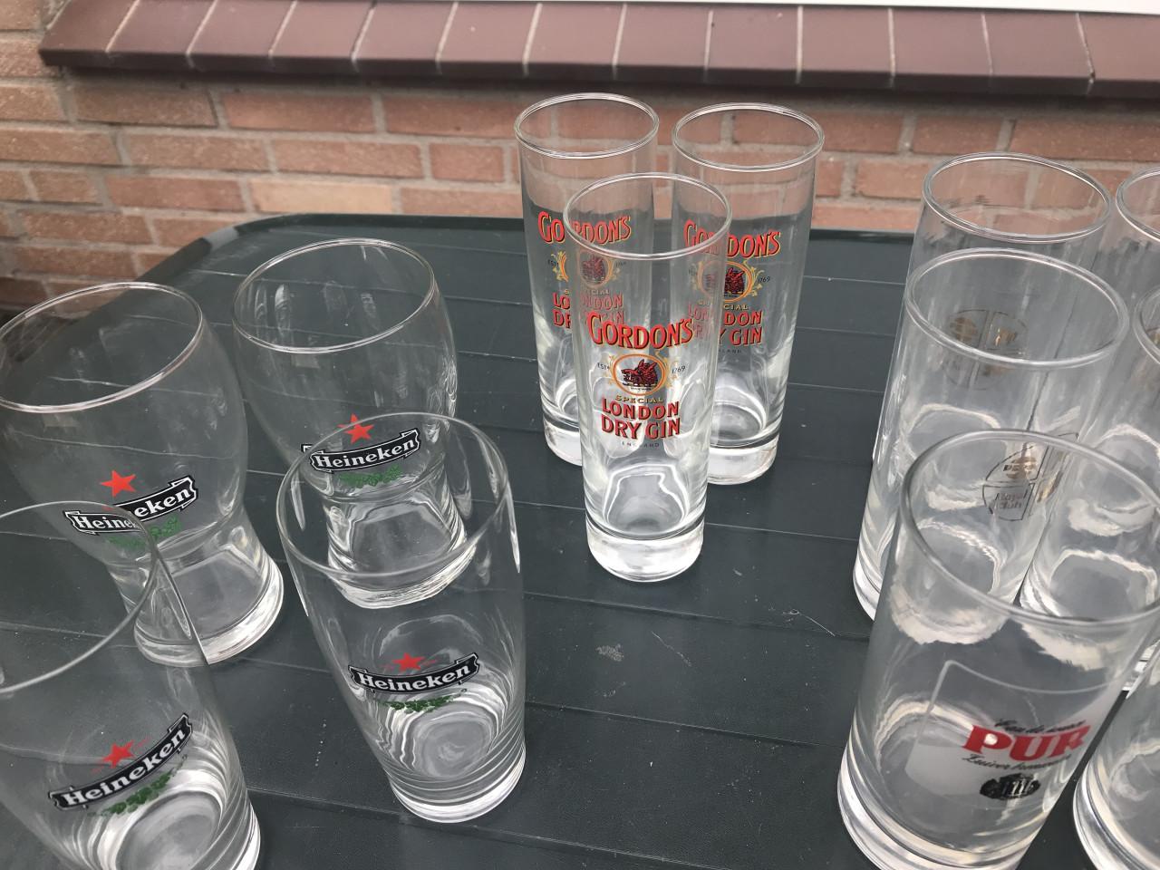 Bier,fris glazen