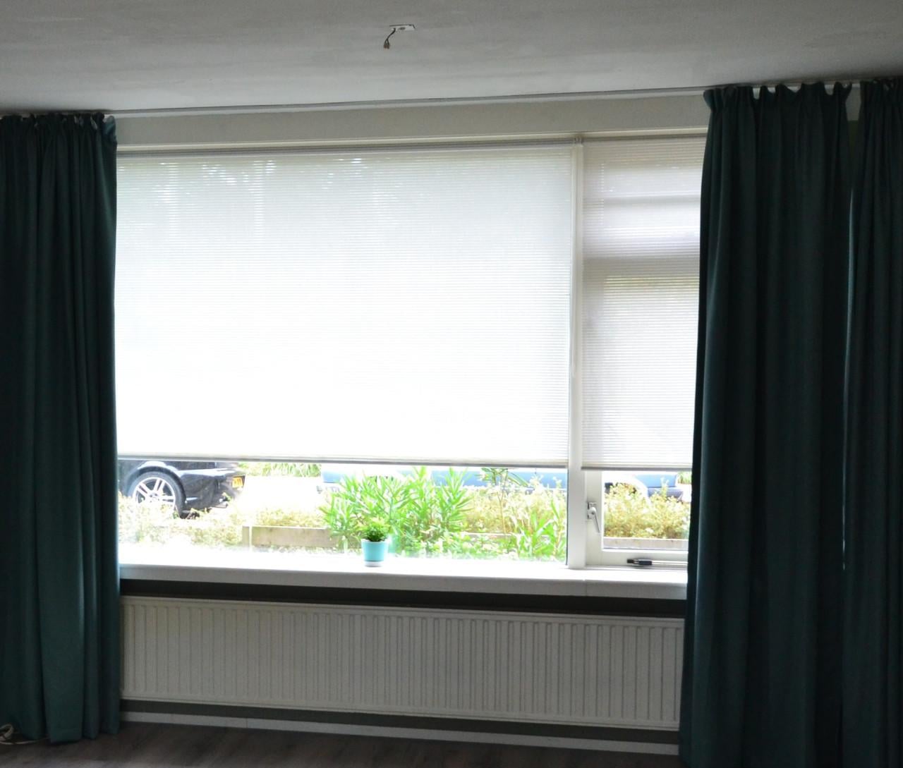 4 Rolgordijnen wit