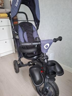 3 in een fiets/ wandelwagen