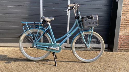 Schitterende school/ transportfiets Vogue cortina elite met krat 2 mdn oud