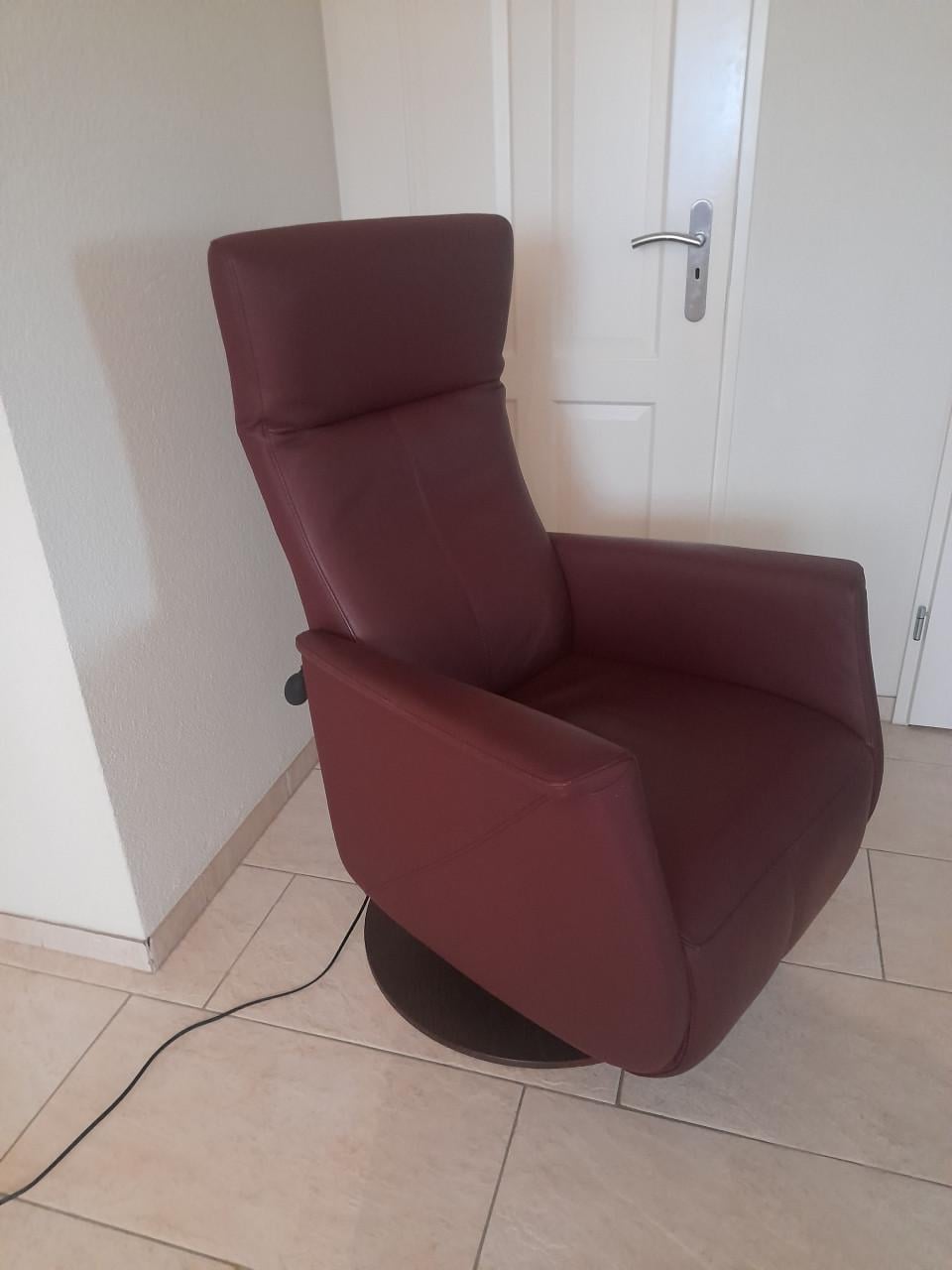 Prominent lederen Sta- op- stoel (in goede nette staat )