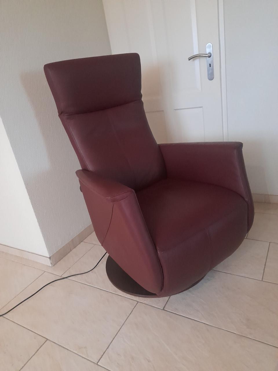 Prominent lederen Sta- op- stoel (in goede nette staat )