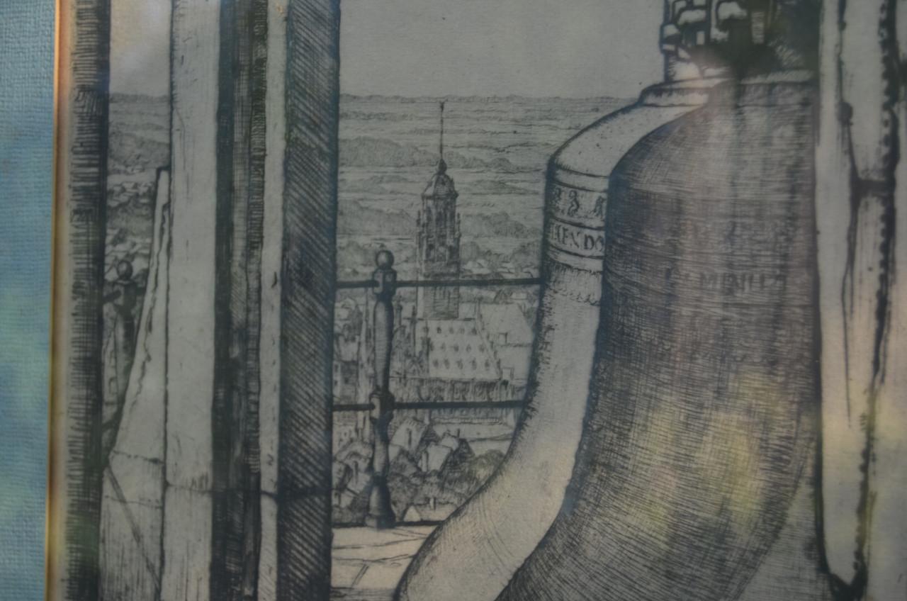 Zeer fraaie ets Louis Heymans: L.Jan en Malle Betje in één!!