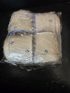 4 Kop en Schotels wit met blauwe decoratie