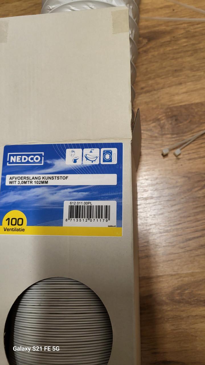 Afvoerslang nieuw 102mm x 3m