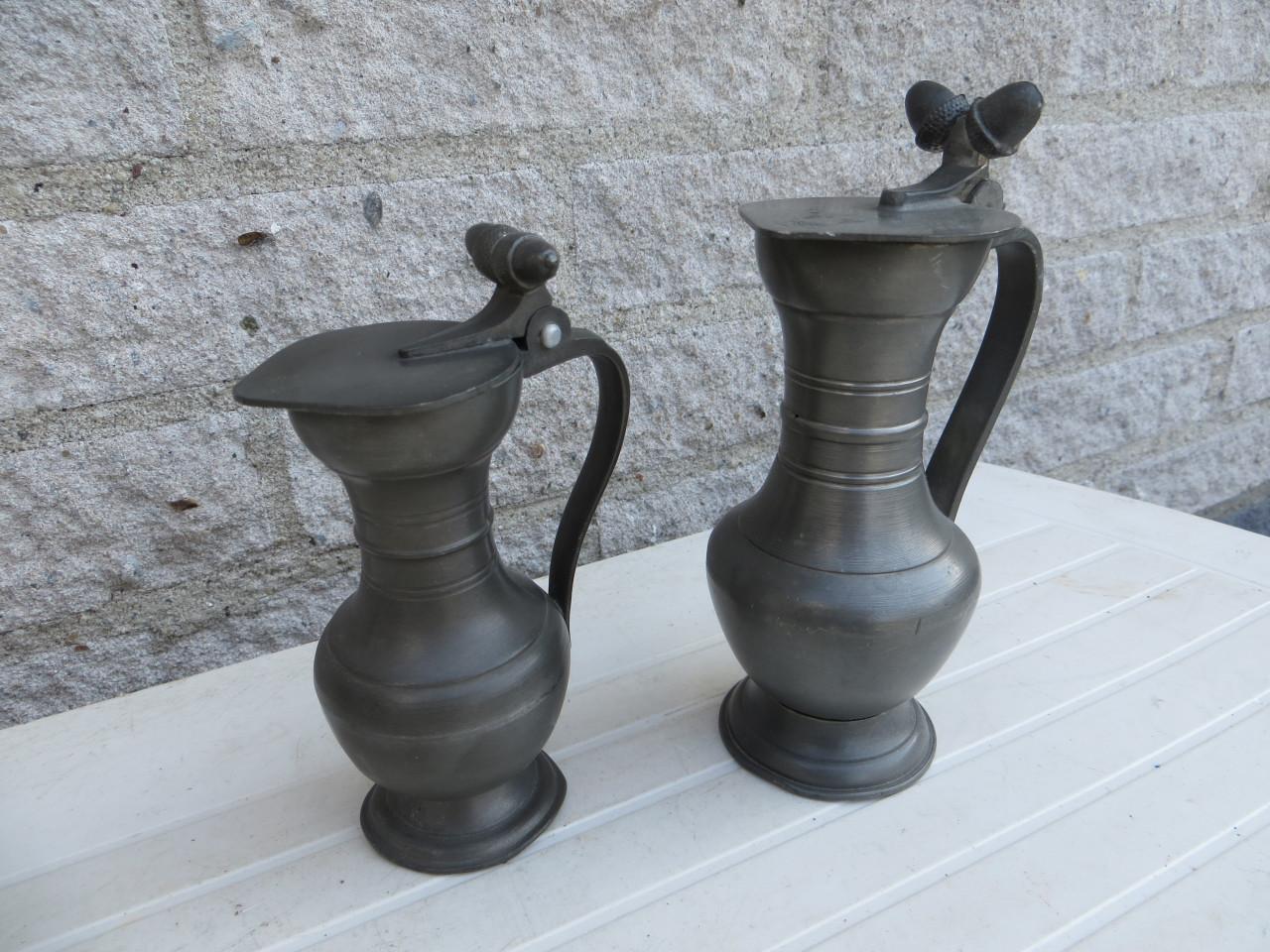 Diverse tinnen voorwerpen