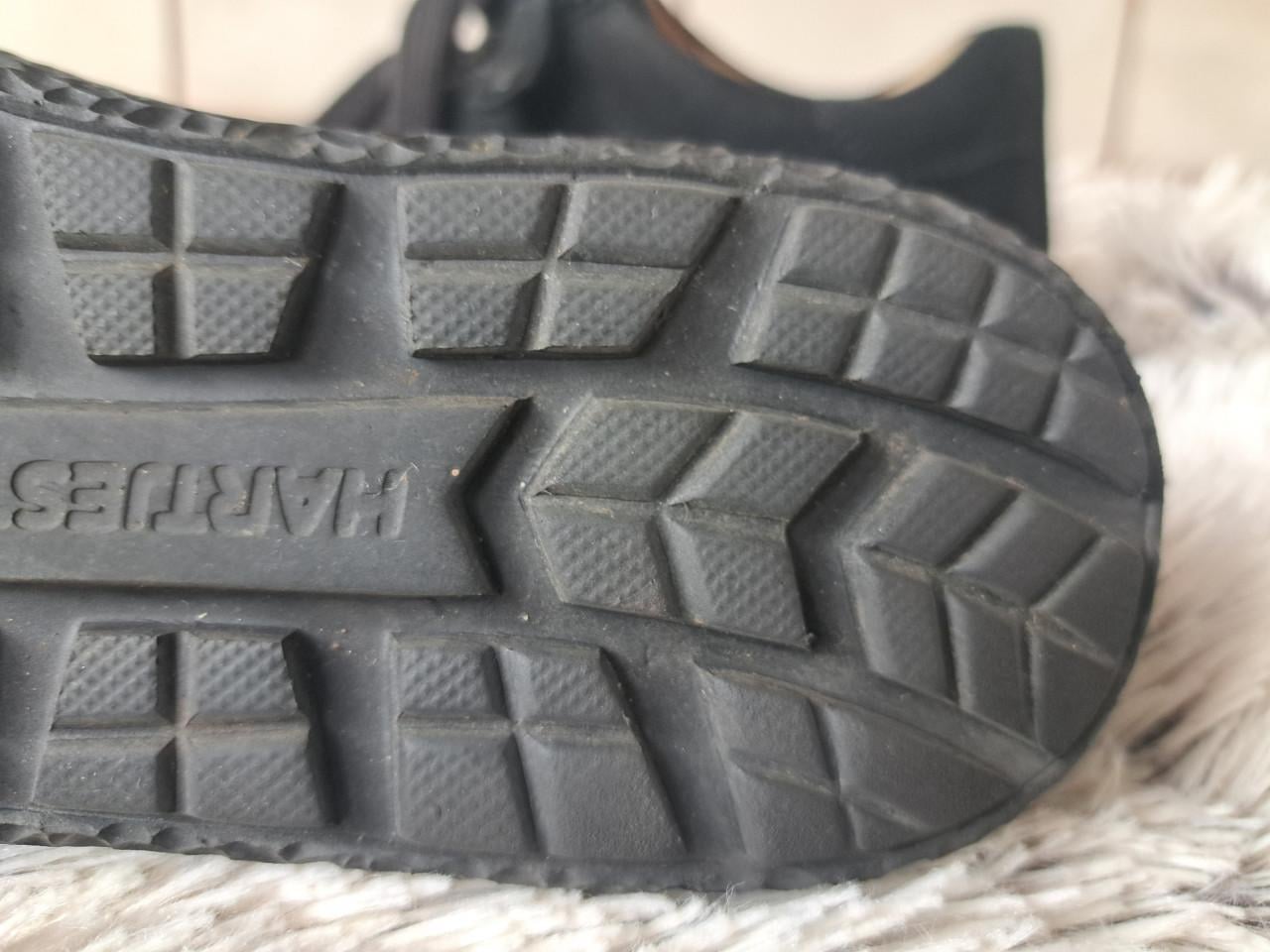 Schoenen HARTJES 38,5 H  (breed) Zwart Suede