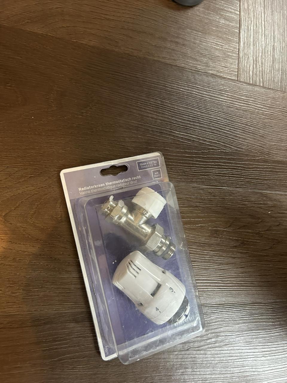 Radiatorkraan thermostatisch recht