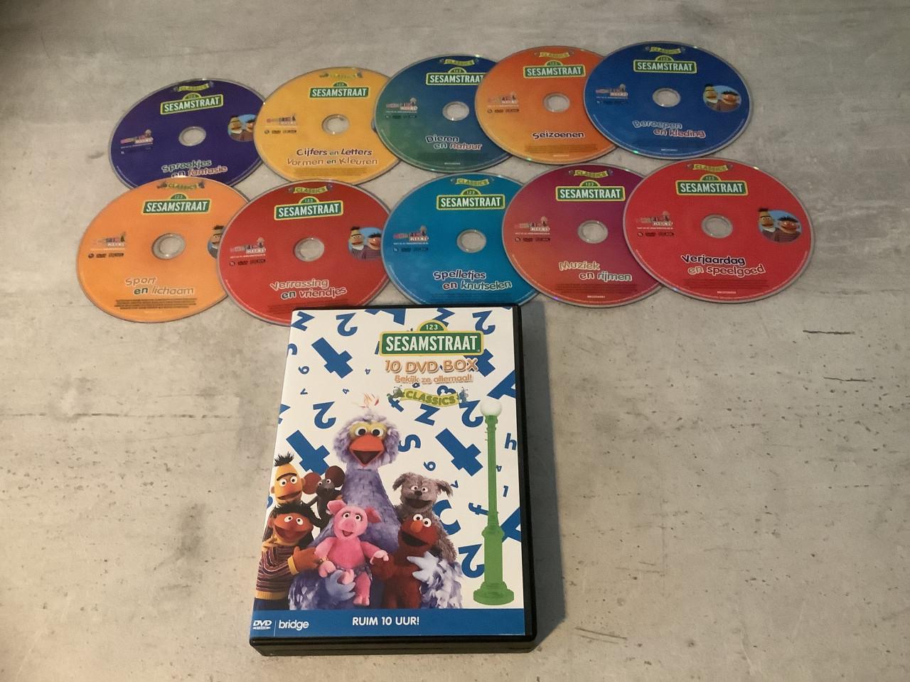 Sesamstraat DVD Box - 10 CD’s Pack
