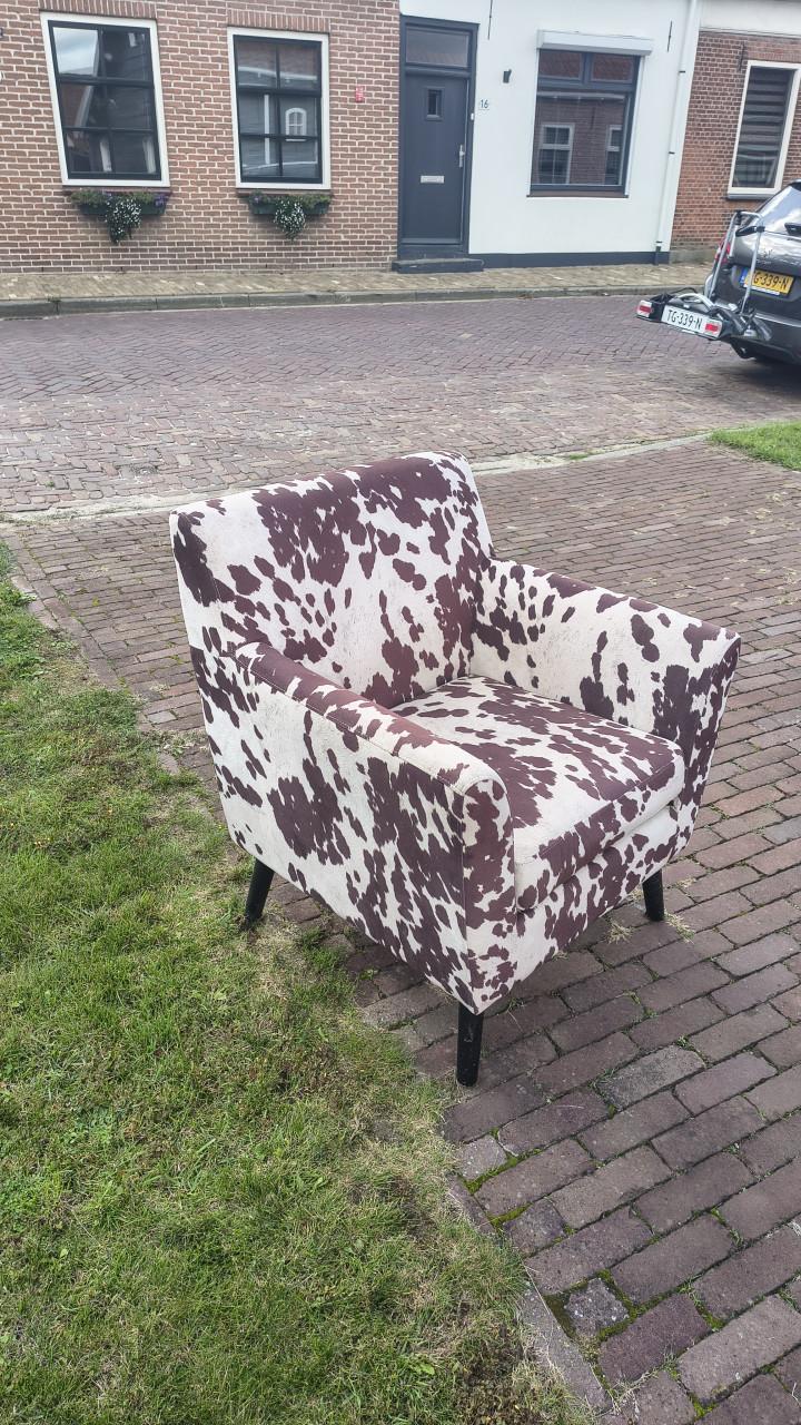 Leuke Koeprint Fauteuil