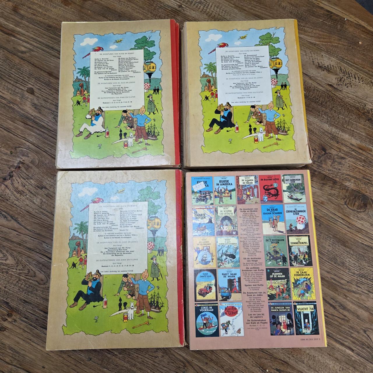 Kuifje 1e reeks met linnen rug