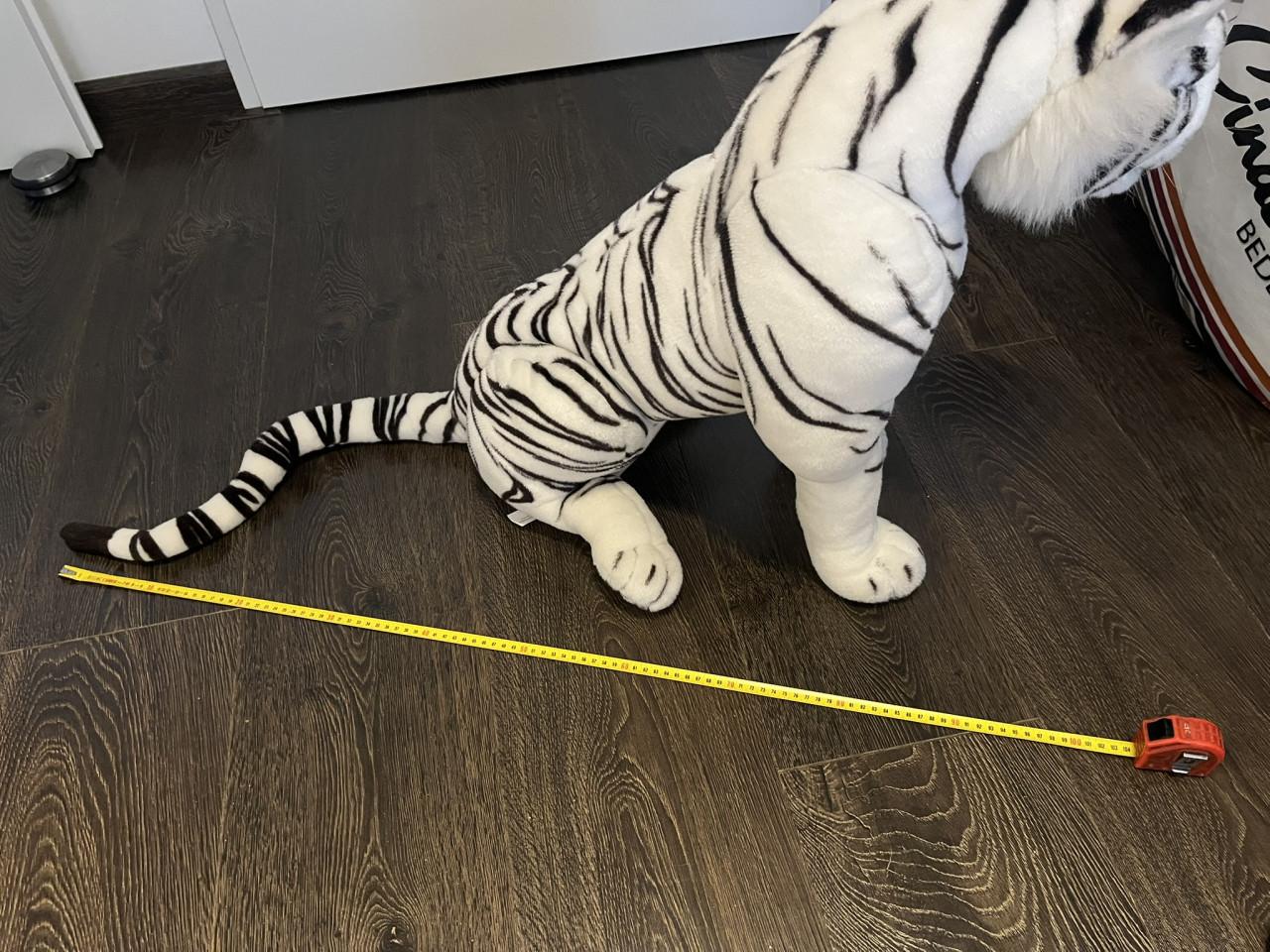 Tijger wit knuffel 100 cm.