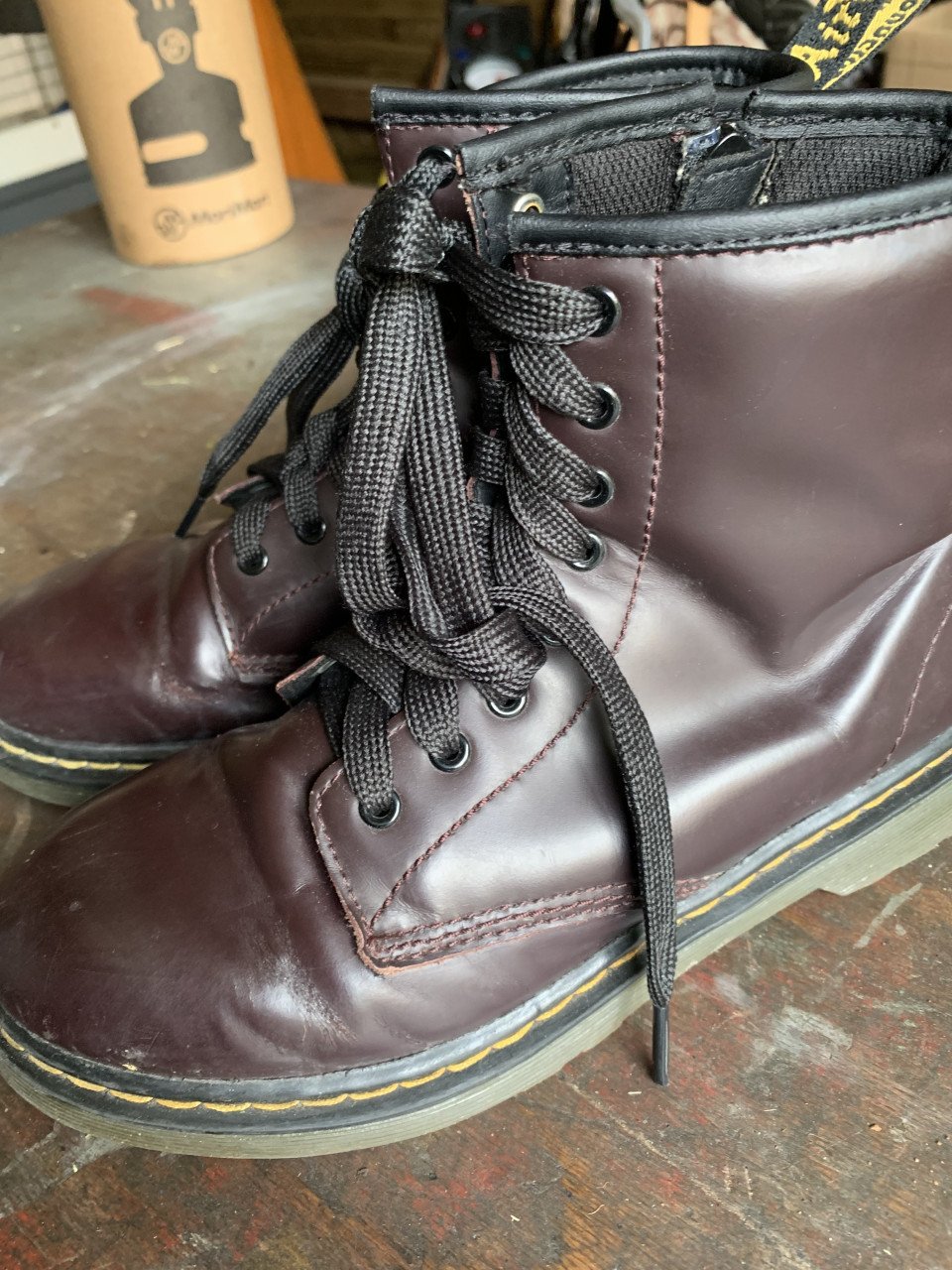 Te koop Dr Martens maat 36 prachtige kleur aubergine