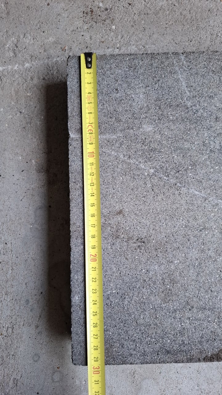 Tegels antraciet 60 x 30 cm (14 m²)