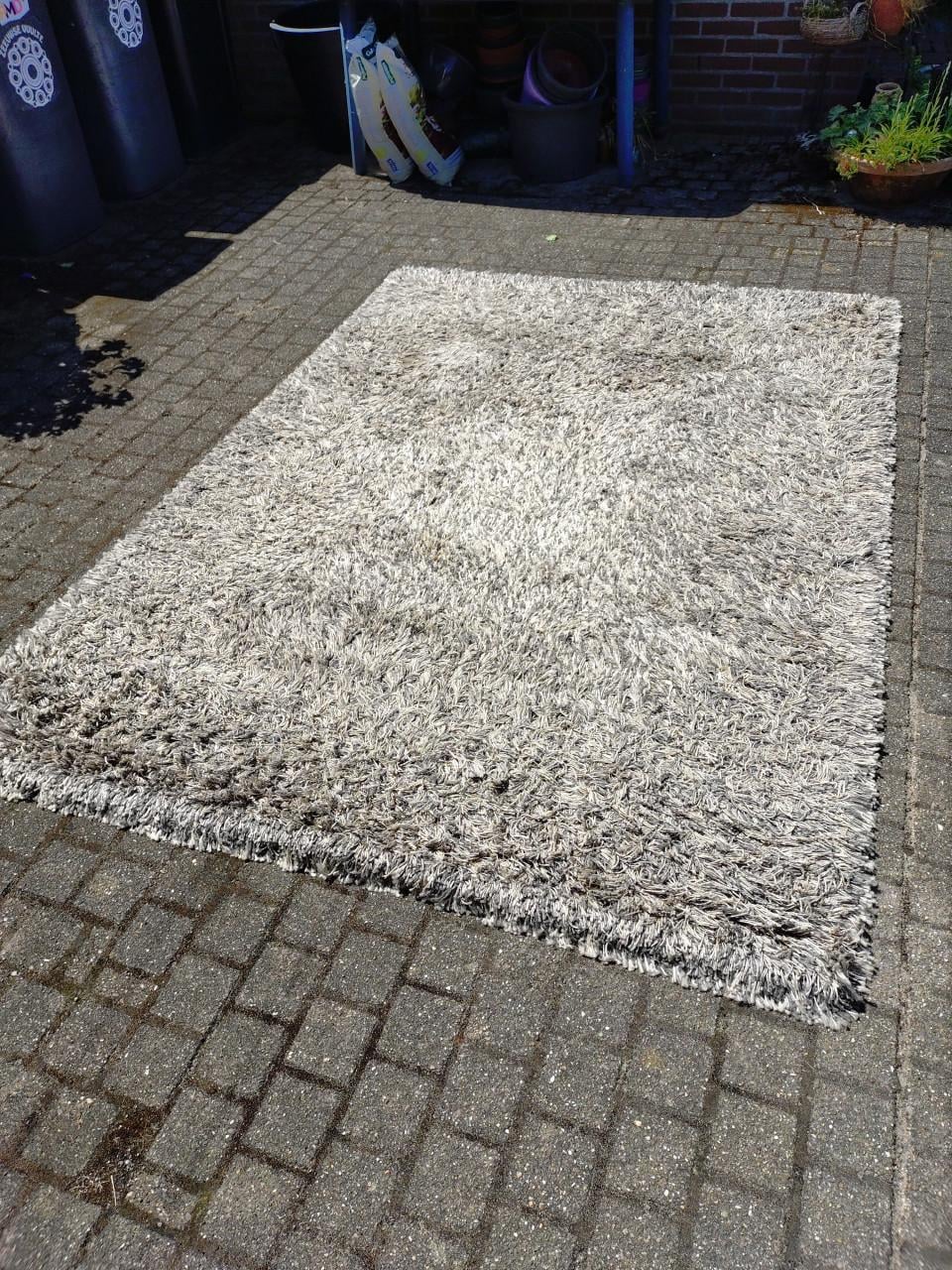 Vloerkleed grijs gemillieerd