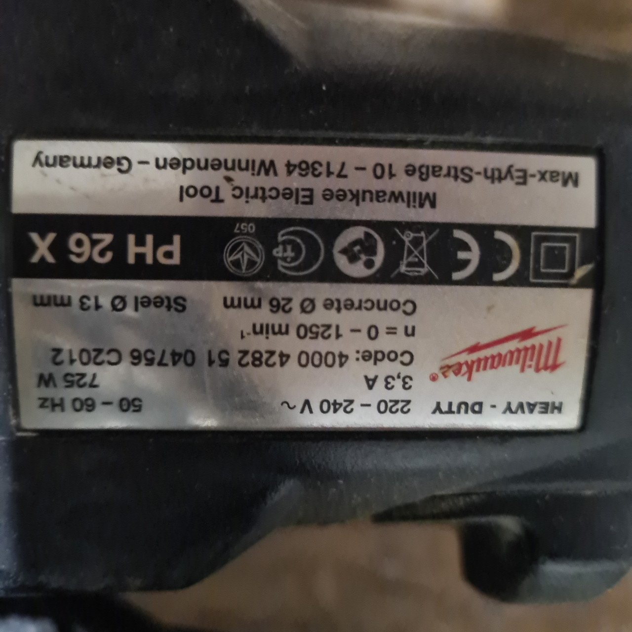 Sds boormachine PH26X