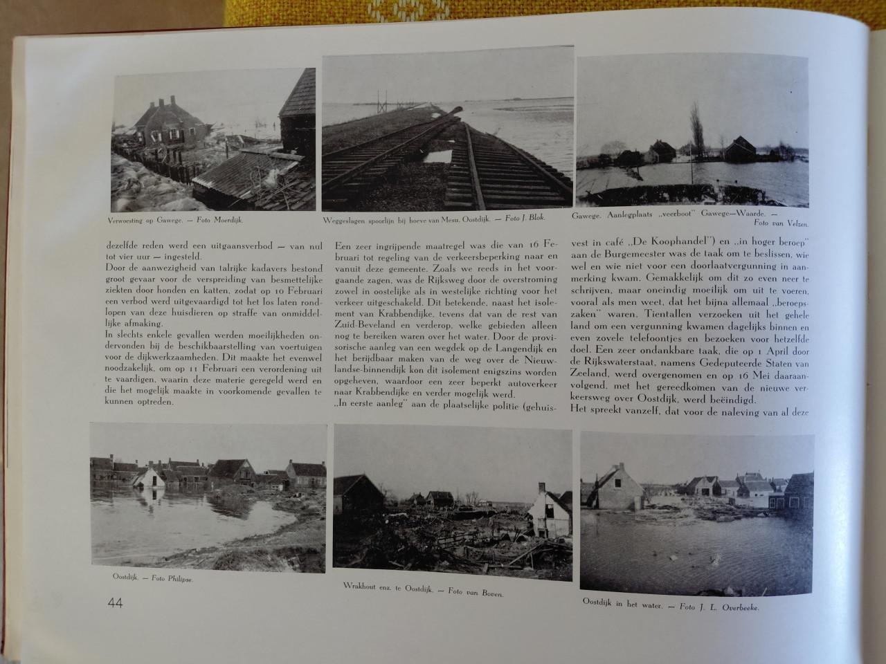 Gedenkboek van de watersnood in Oost-Zuid- Beveland 1953