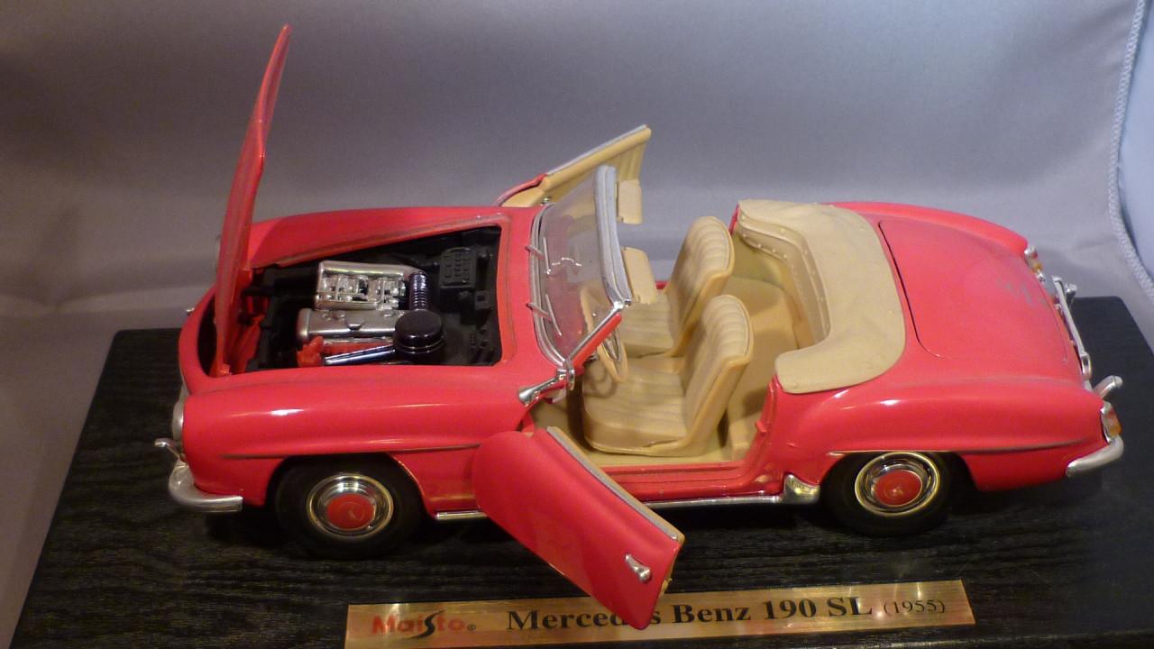 Model auto Mercedes Benz 190SL Metaal