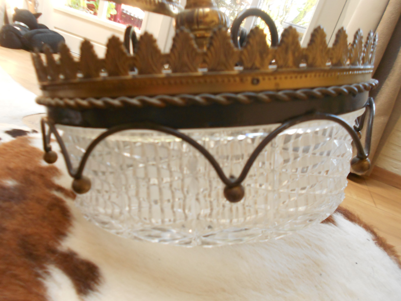 Antieke zware hallamp hal lamp plafondlamp