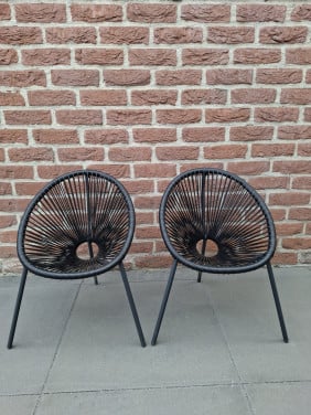 2 draadstoelen kind