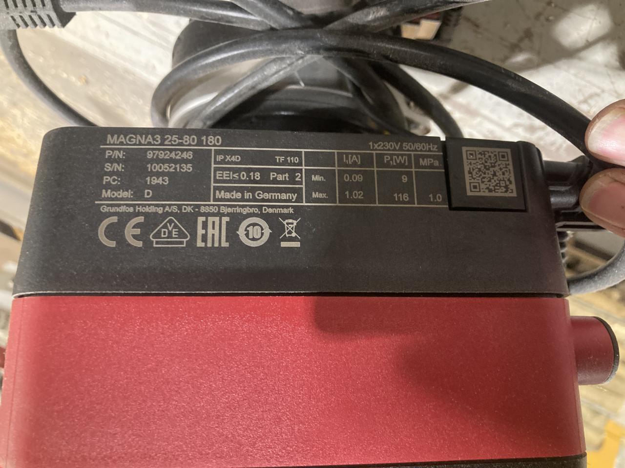 Grundfos Magna 3 circulatiepomp 230V