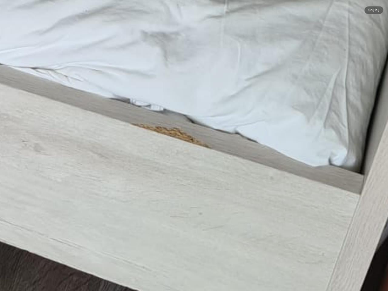 Bed 90/200 zonder matras en lattenbodem