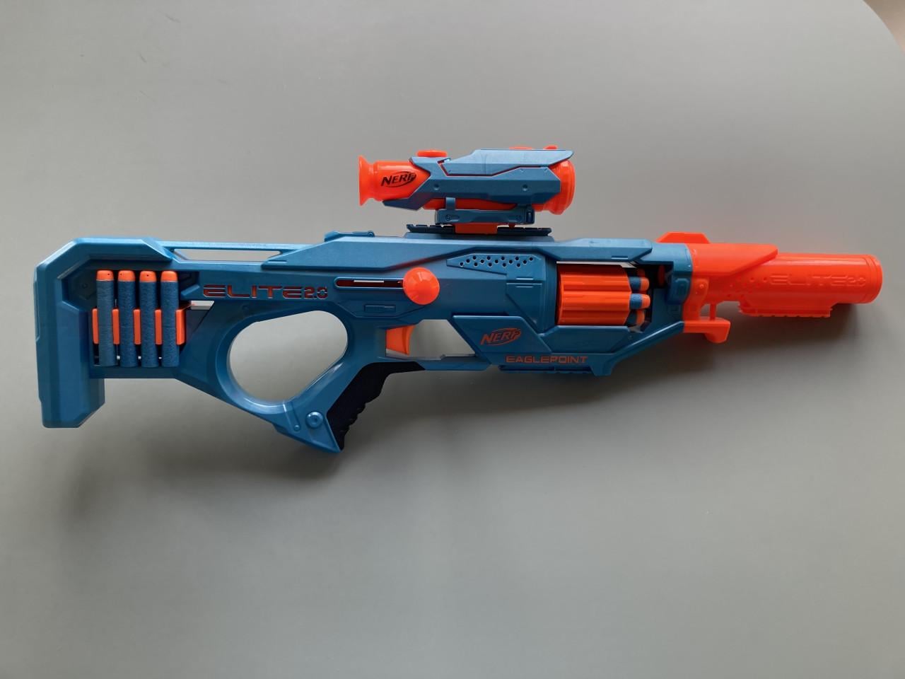 Nerf Blaster met Richtkijker & Loopverlenging + 16 Pijltjes