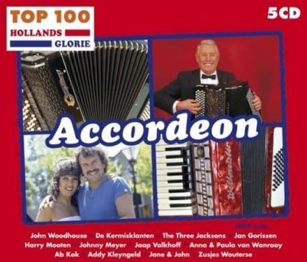 Top 100 Hollands Glorie - Accordeon - 5cd nieuw!