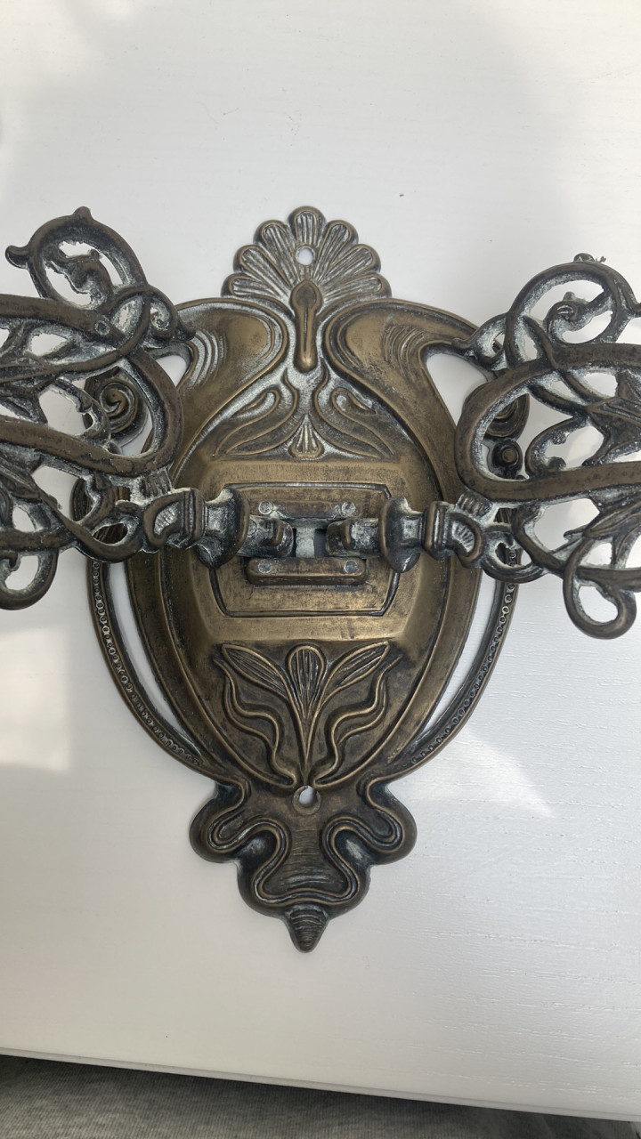Art nouveau wand kandelaar dubbel