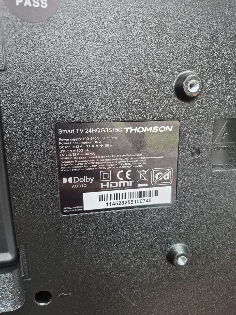 Nieuwe smart tv 24 inch 12V en 230V