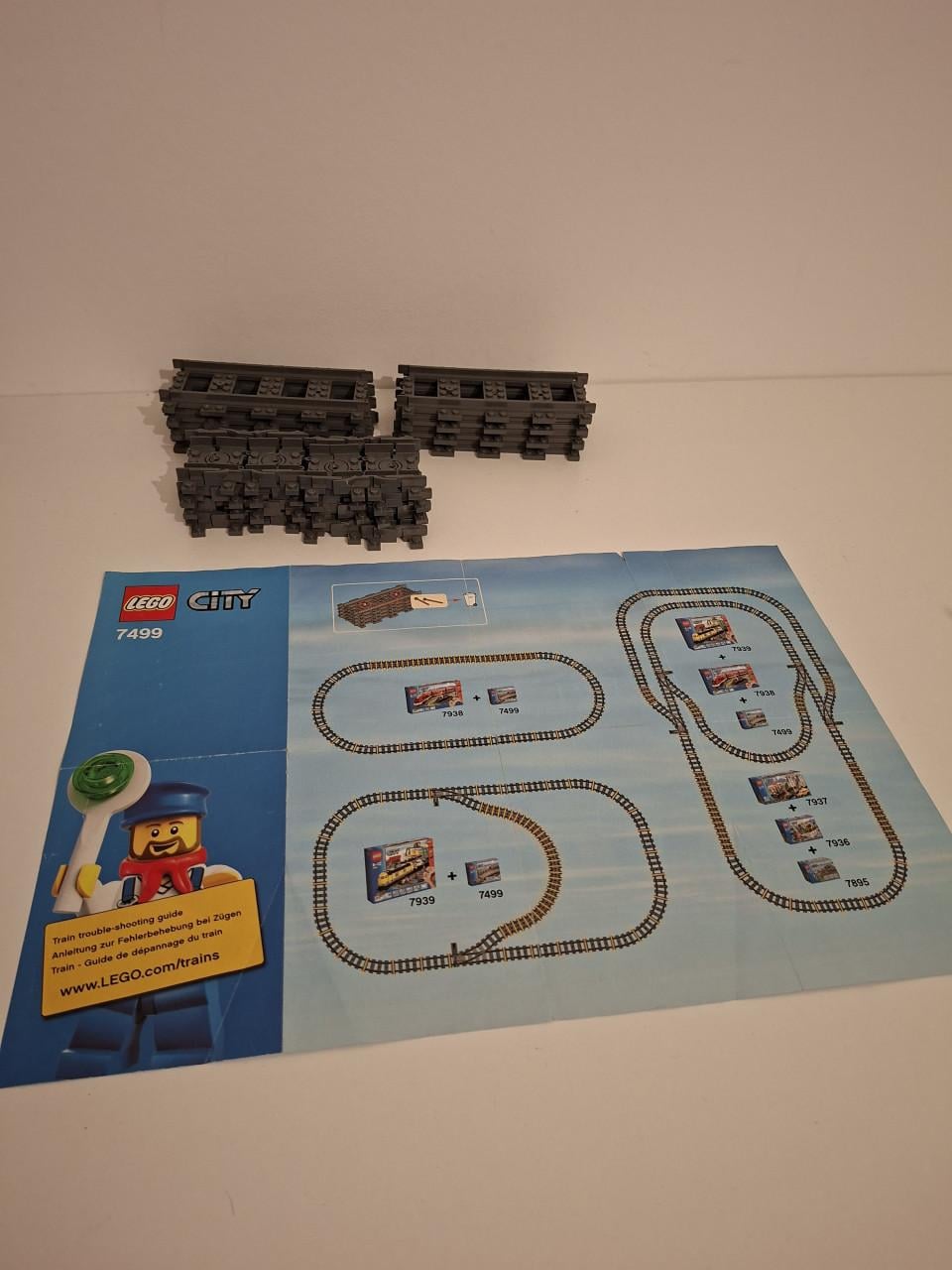 2x treinrails set 7499 compleet met boekje