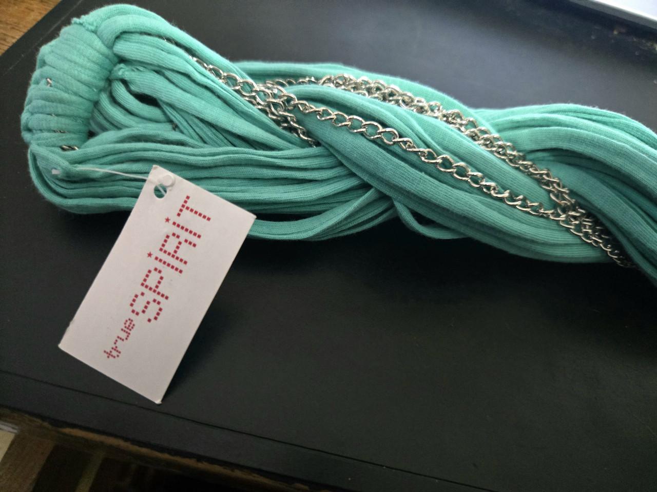 Mintgroene True Spirit sjaal  NIeuw 90cm lengte