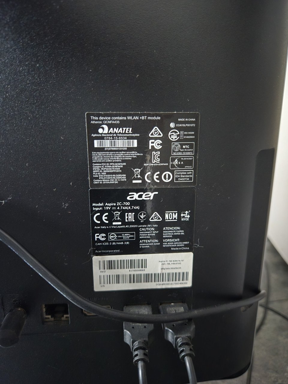 Desktop All-in-one Acer Aspire ZC-700 Incl. Trust toetsenbord en muis