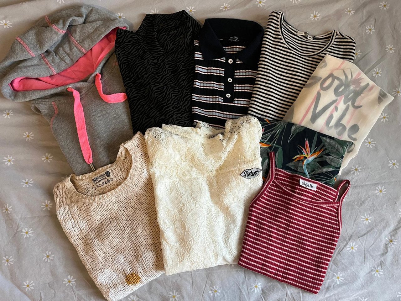 Kleding pakket truien en t-shirts maat XS