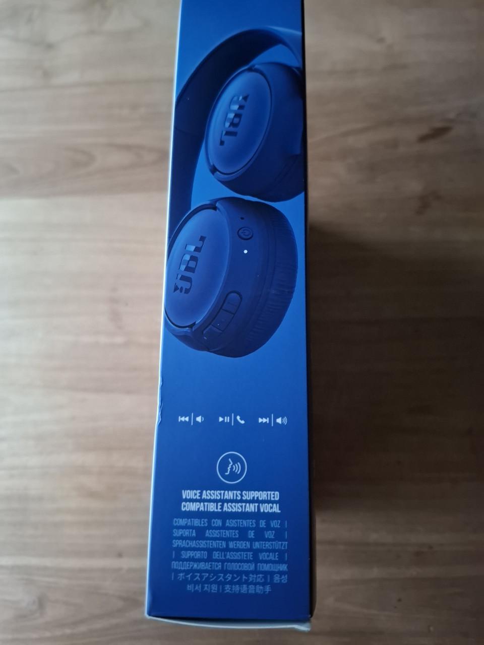 JBL draadloze koptelefoon. Tune 510BT Pure Bass. Blauw. Nieuw.