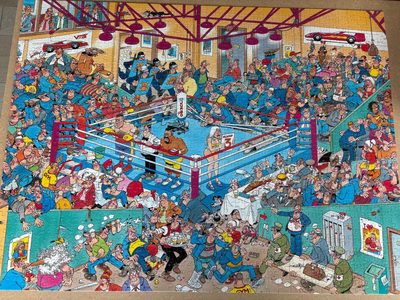 Puzzel - Jan van Haasteren “Bokswedstrijd” - 950 stukjes