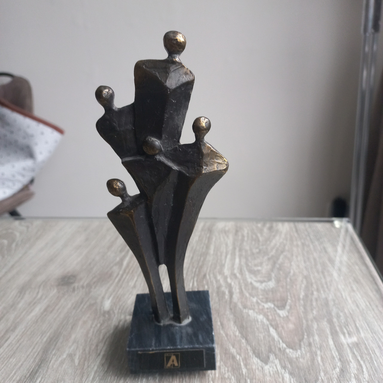 Brons legering beeldje staande figuren Ammerlaan