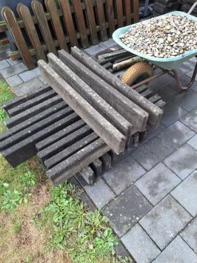 Opsluitbanden antraciet 15x5x100cm