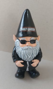 Harley Davidson Biker Kabouter