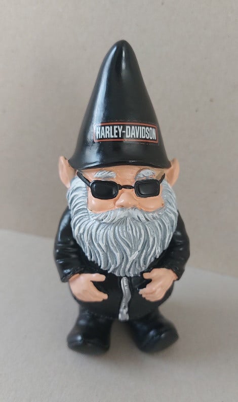 Harley Davidson Biker Kabouter