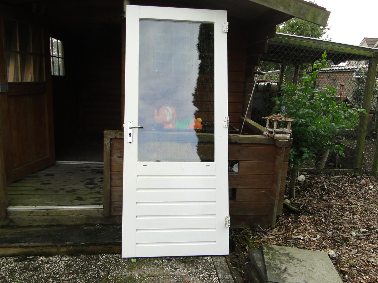 Zware merbau deur met dubbel glas