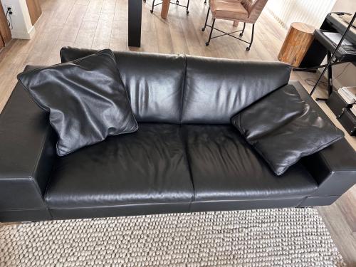 Pode / Leolux bankstel zwart leer