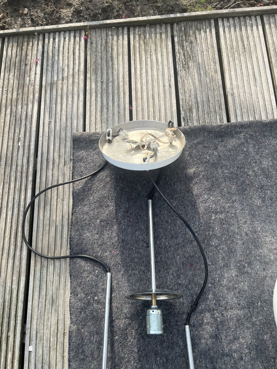 Vintage hanglamp Peill en Putzler (3 bollen/ 1 basis)