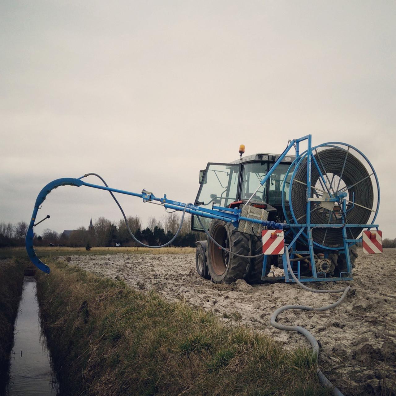 Drainage doorspuiten