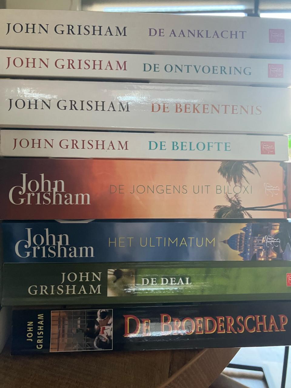 Boeken, John Grisham, Harlan Coben, Hakan Nesser en Philip Rosenberg.