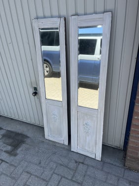 Spiegel set van 2 oude deurtjes