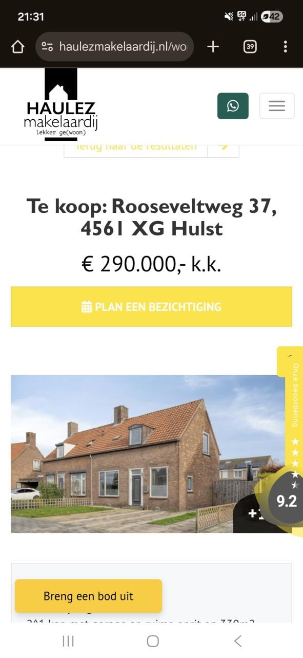 Leuke 2^1 kap in hulst.