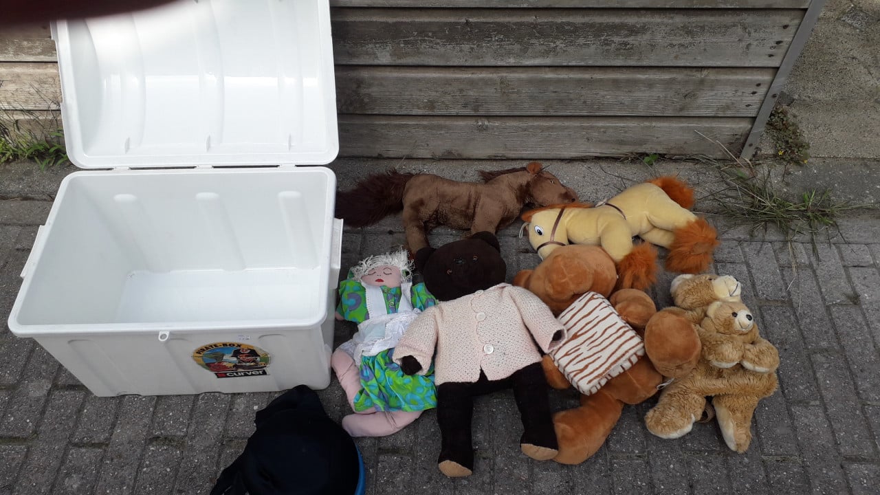 Partij speelgoed en knuffels