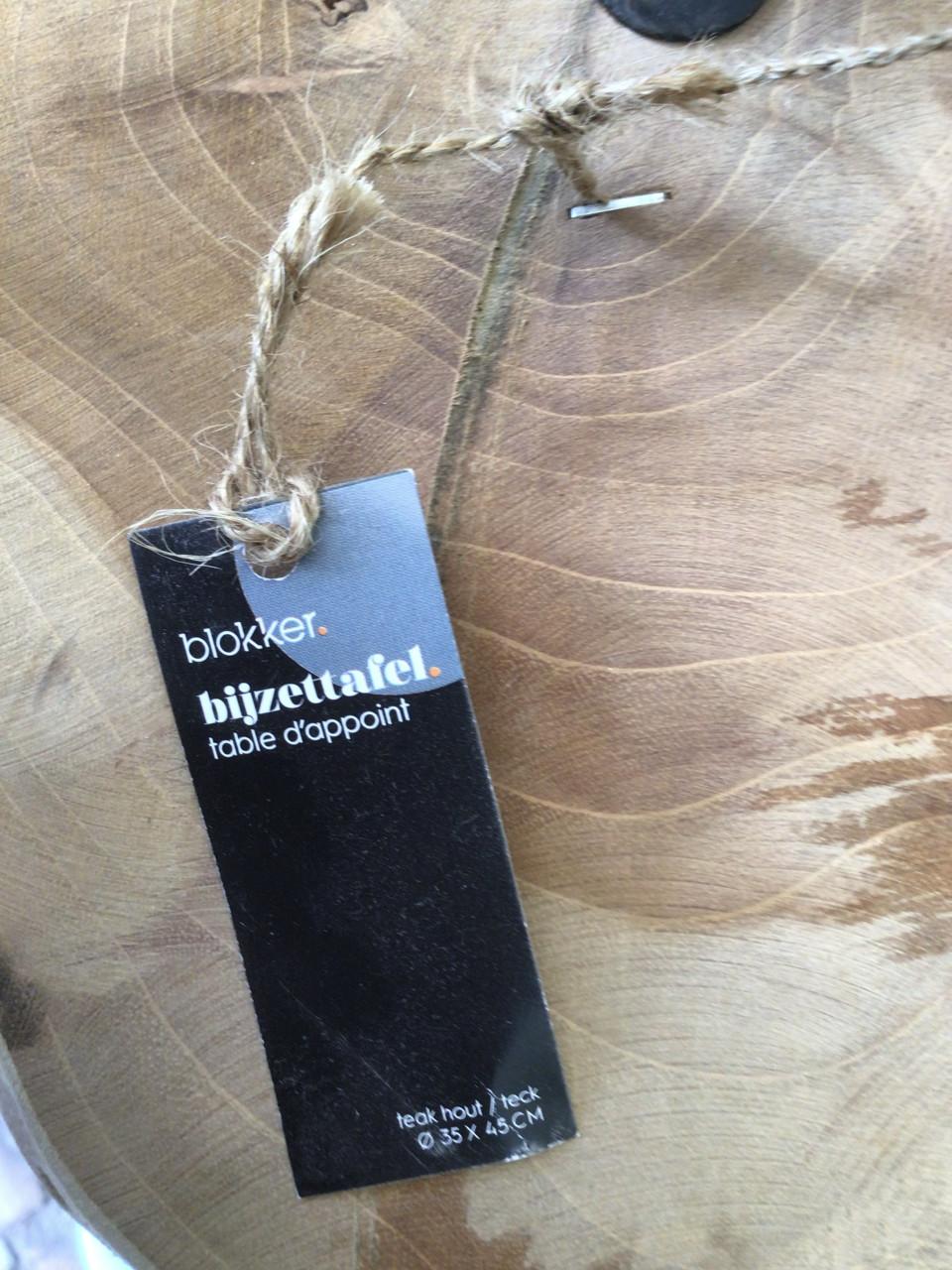 Bijzet tafeltje teakhout